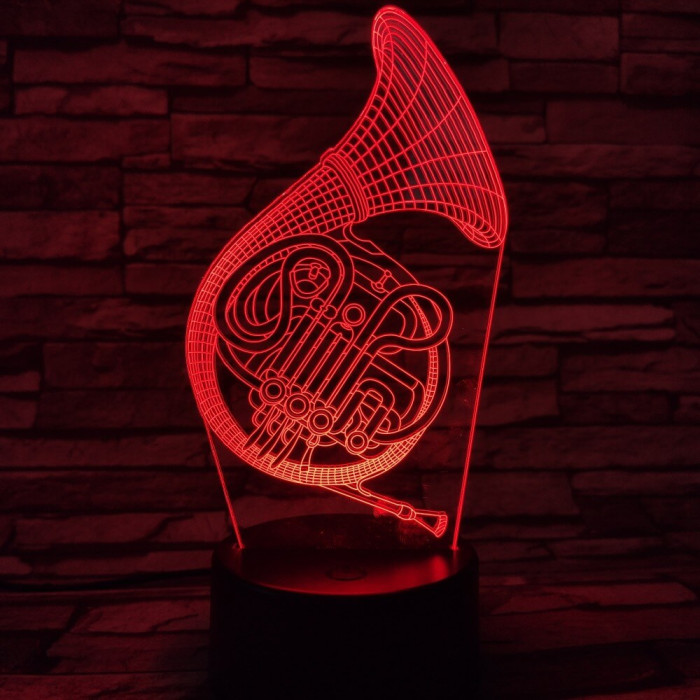 Kürt 7 színű 3D led lámpa