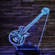 Gitár elektromos zene 3D 7 színű led lámpa