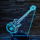 Gitár elektromos zene 3D 7 színű led lámpa