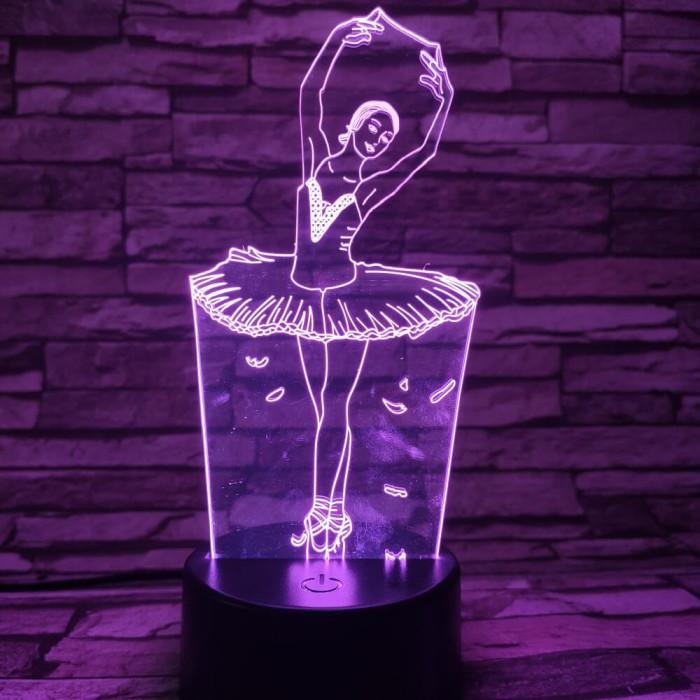Balerina 3D led lámpa