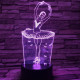 Balerina 3D led lámpa