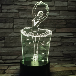 Balerina 3D led lámpa