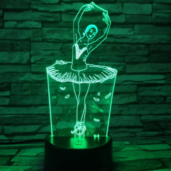 Balerina 3D led lámpa
