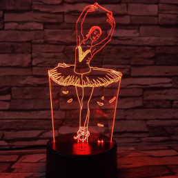 Balerina 3D led lámpa