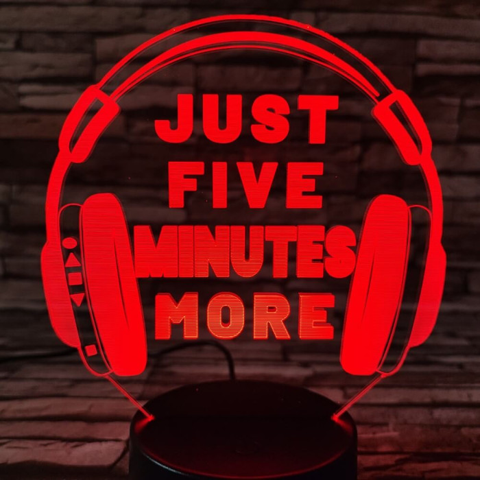 Fejhallgató Gamer 2 7 színű 3D led lámpa