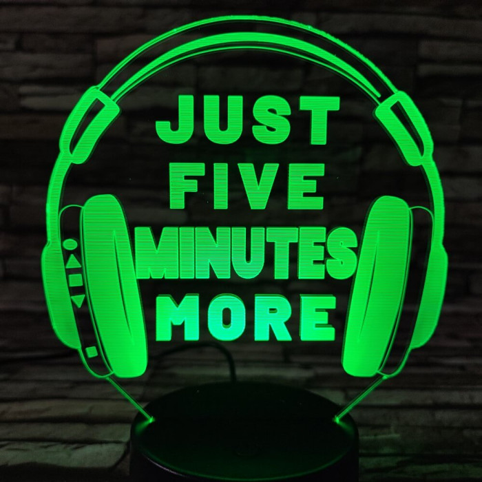 Fejhallgató Gamer 2 7 színű 3D led lámpa