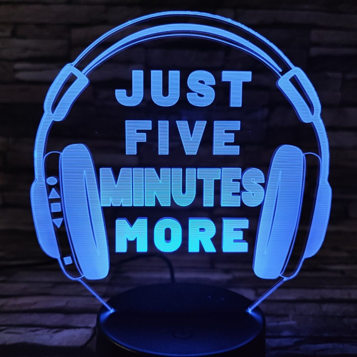 Fejhallgató Gamer 2 7 színű 3D led lámpa