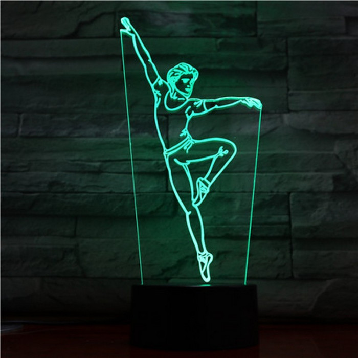 Balett Táncos 3D led lámpa