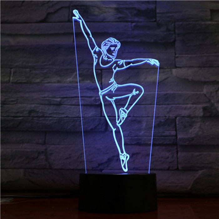 Balett Táncos 3D led lámpa