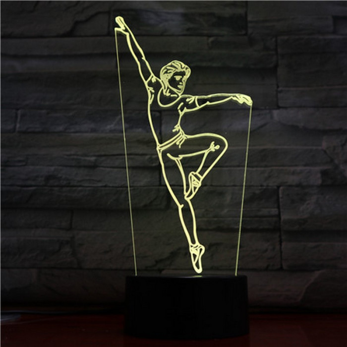 Balett Táncos 3D led lámpa