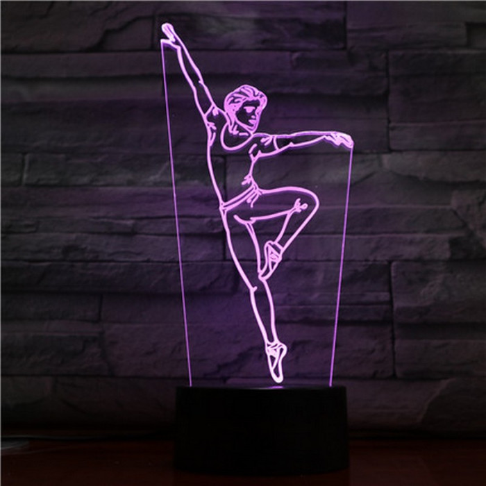 Balett Táncos 3D led lámpa