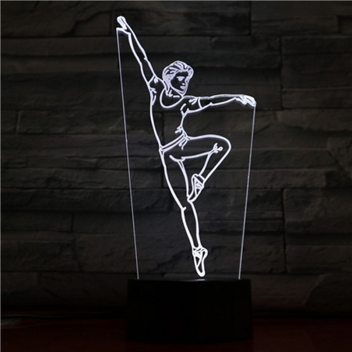 Balett Táncos 3D led lámpa