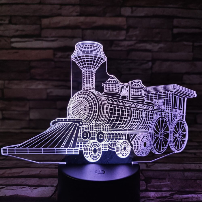 Vonat 4 3D led lámpa