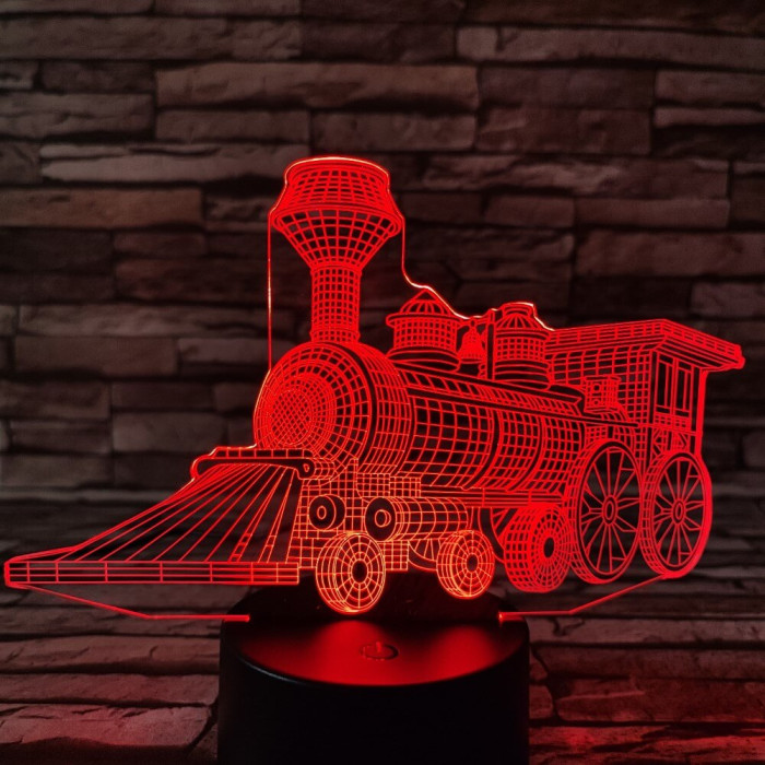 Vonat 4 3D led lámpa