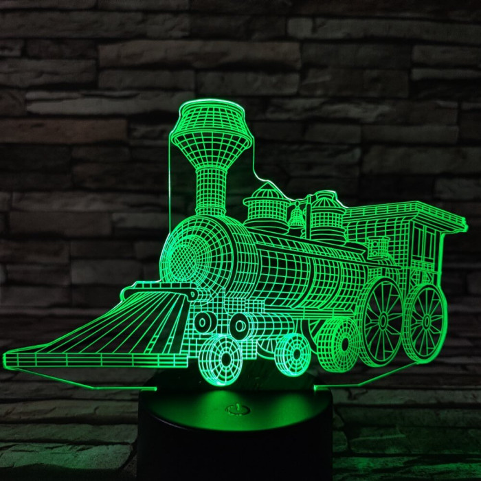 Vonat 4 3D led lámpa