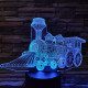 Vonat 4 3D led lámpa