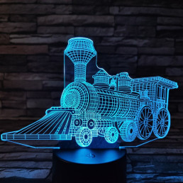 Vonat 4 3D led lámpa