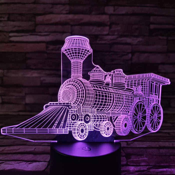 Vonat 4 3D led lámpa